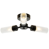 Black IP44 Bathroom Ceiling Light