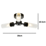 Black Vintage waterproof bathroom Light