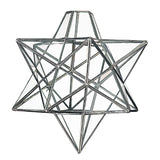 Polished Chrome & Glass Vintage Easy Fit Star Pendant Shade 30cm