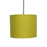 10" Mustard Yellow Vintage Fabric Drum Pendant & Floor Lamp Shade 26cm
