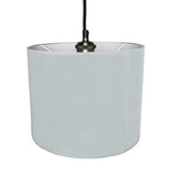 10" Stone Grey Fabric Easy Fit Pendant Shade
