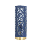 Navy Blue Suede Touch Table lamp