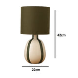 Forest Green Ceramic Table lamp