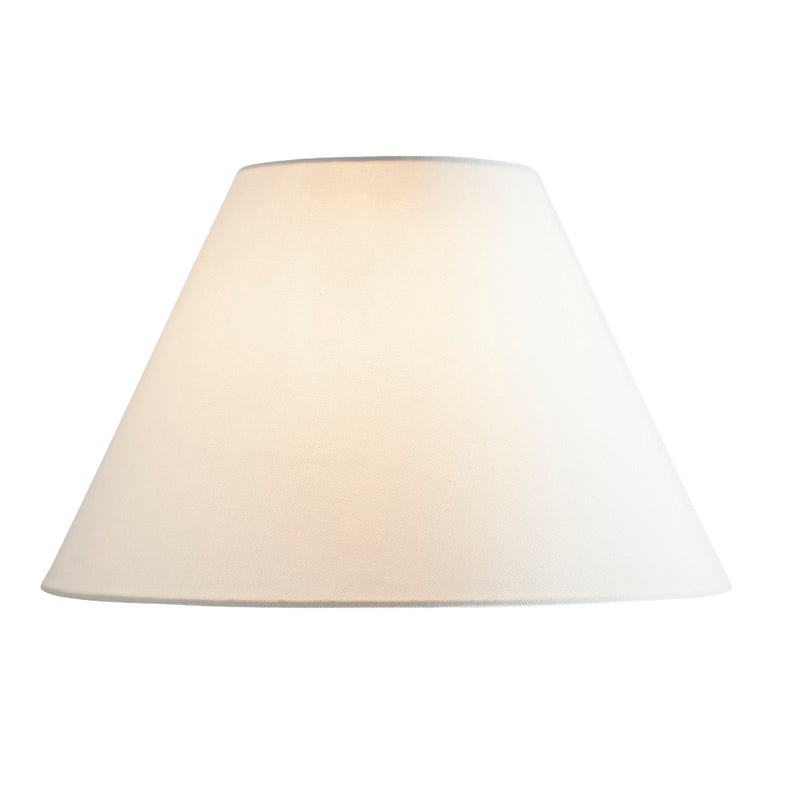 Britalia BRL12LICOOLIE/CRE Cream Linen with White Inner Vintage Coolie Lamp Shade - 30cm Diameter
