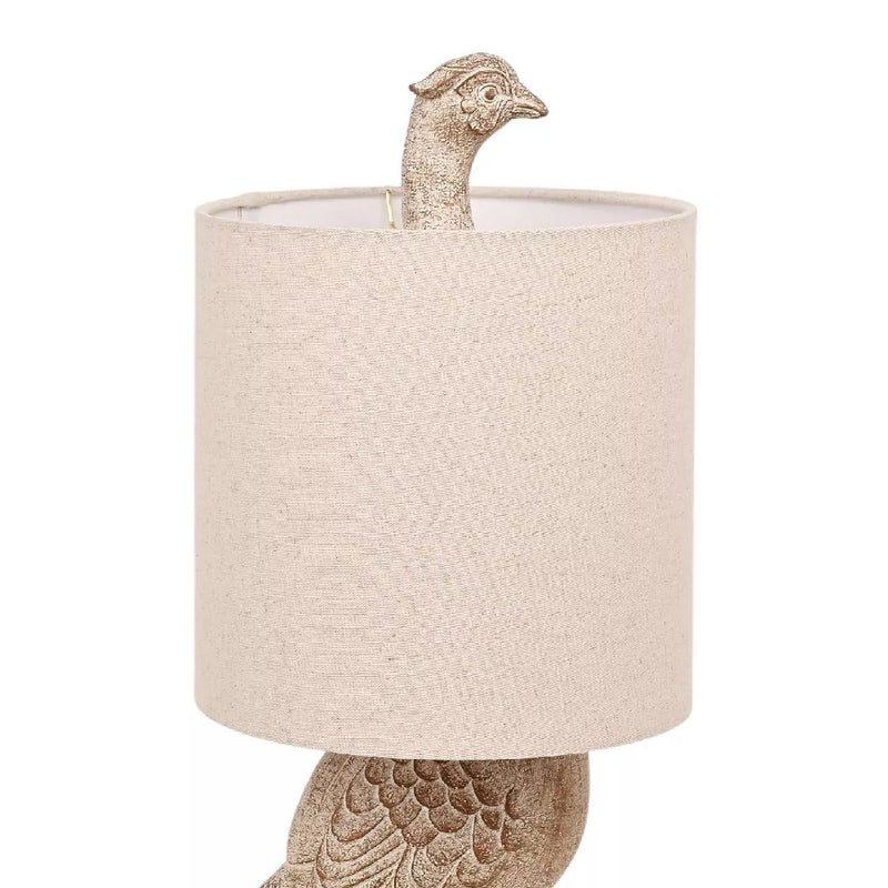 Wooden Pheasant table Lamp