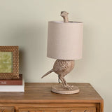 Wooden Animal Table Lamp With Shade