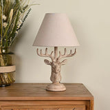 Wooden Stag Lamp