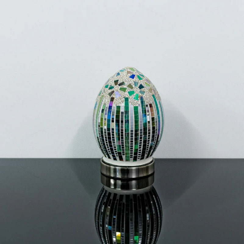 Green Art deco eggl lamp