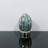 Green Art deco eggl lamp
