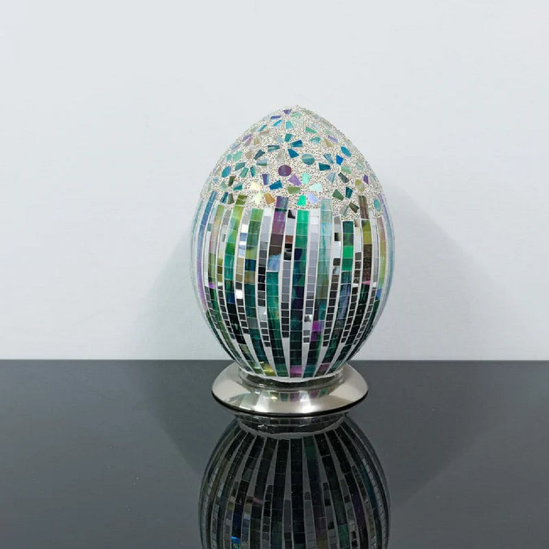 Green and Gold Art Deco Egg Table lamp