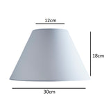 White Linen Coolie Lampshade