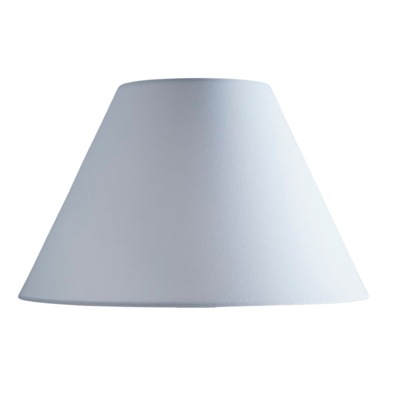 Britalia BRL10COOLIE/WHI White Linen with White Inner Vintage Coolie Lamp Shade - 25cm Diameter