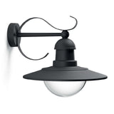 Philips 01816/30/PN Black Outdoor Down Lantern Wall Light (0181630PN)