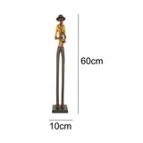 Resin Tall Standing Saxophone Musician for Home