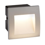 LED Grey Stainless Steel Outdoor Square Recessed Light IP65