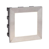 LED Stainless Steel Outdoor Square Recessed Light 13cm