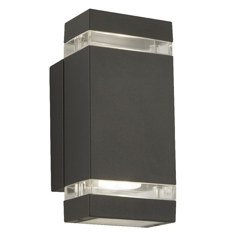 Anthracite LED Modern Outdoor Up & Down Wall Light