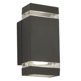 Anthracite LED Modern Outdoor Up & Down Wall Light