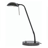 Black Chrome Modern Dual Flexi Head Table Desk Lamp