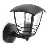 Philips 15380/30/16 Black Outdoor Up Lantern Wall Light (153803016)