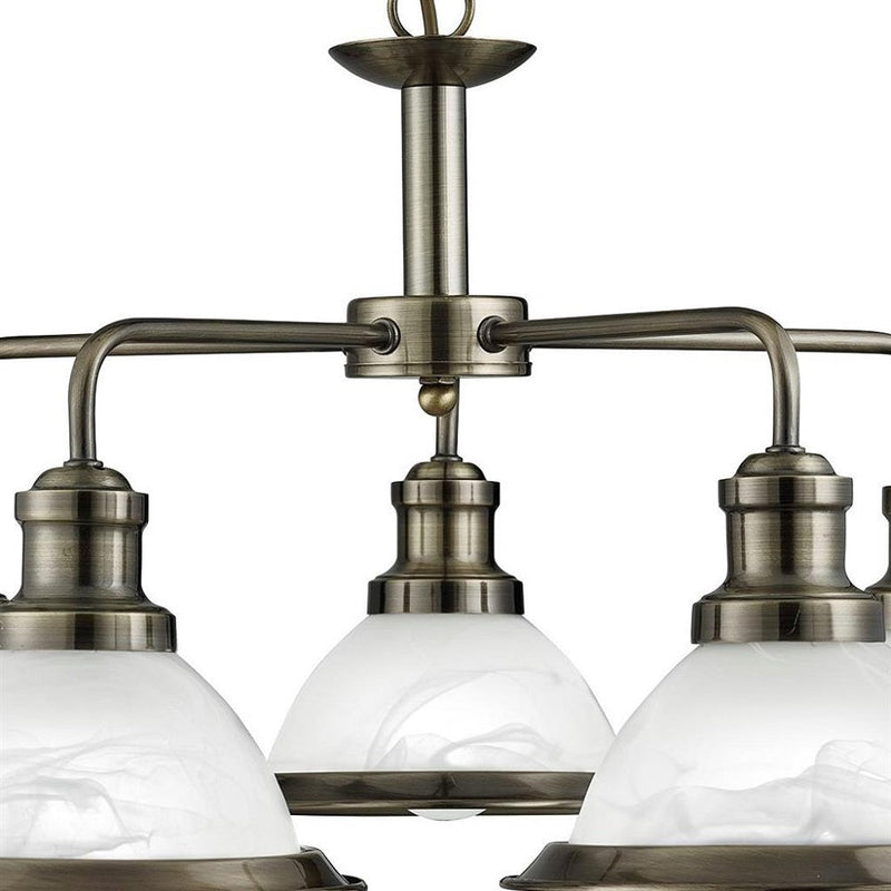 Brushed Brass Bistro Indoor Pendant Light