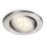 Philips 17289/47/16 LED Stainless Steel Outdoor Round Recessed Spot