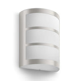 Philips 17323/47/16 Python LED Stainless Steel Outdoor Curved Flush Wall Light (173234716)