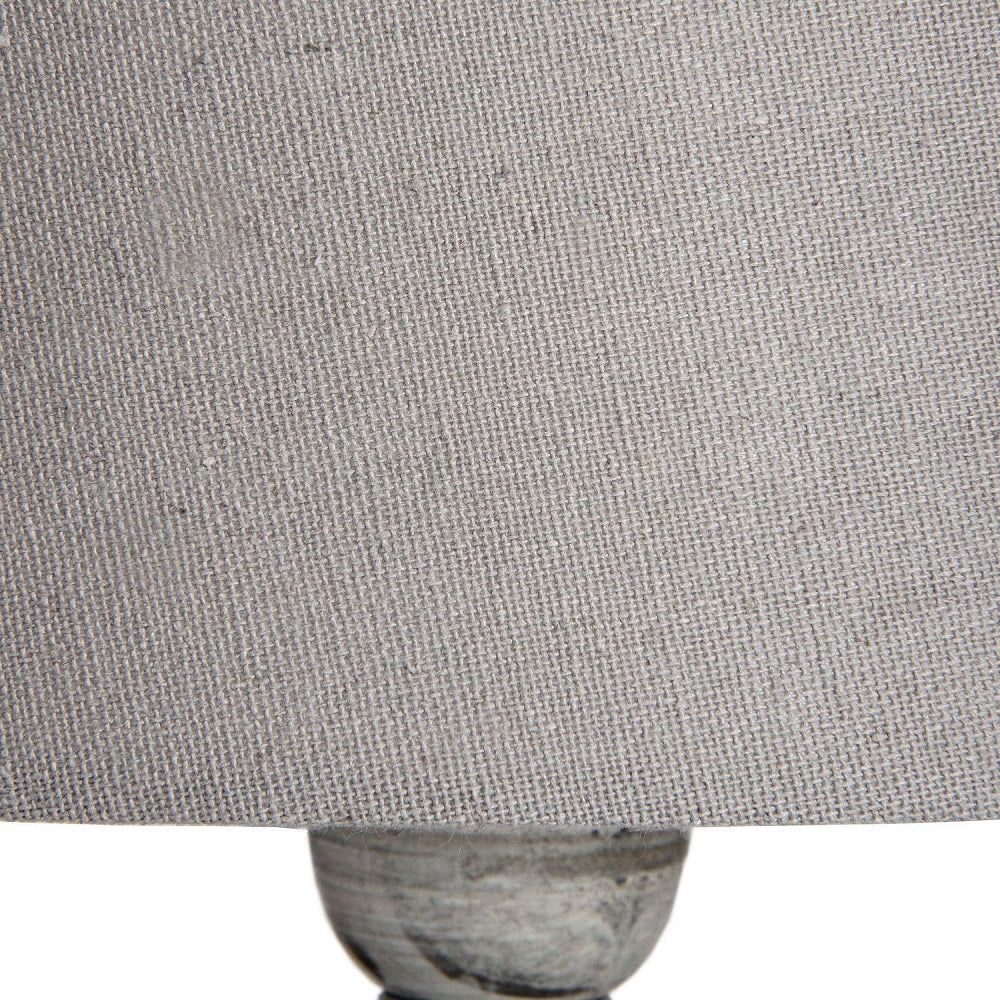 Beige & Grey Linen Shade Table Light