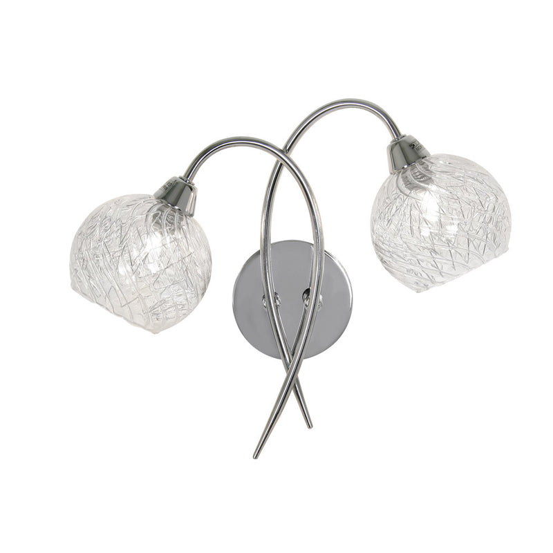 Oaks 2021/2 CH | Chrome Traditional Wall Light | Discount Home Lighting