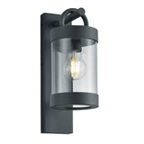 Anthracite & Clear Diffuser Outdoor Dusk Til Dawn Wall Light