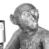 Silver Chimpanzee Sitting Money Table Light