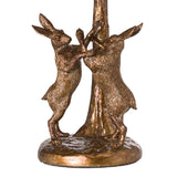 Gold Marching Hare Standing Rabbit Table Light