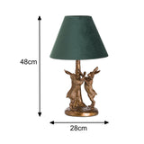 Retro Standing Hares Table Lighting Vintage