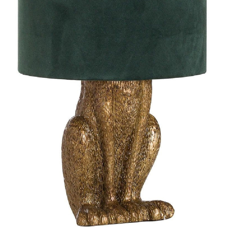 Gold Hare Sitting Rabbit Table Light