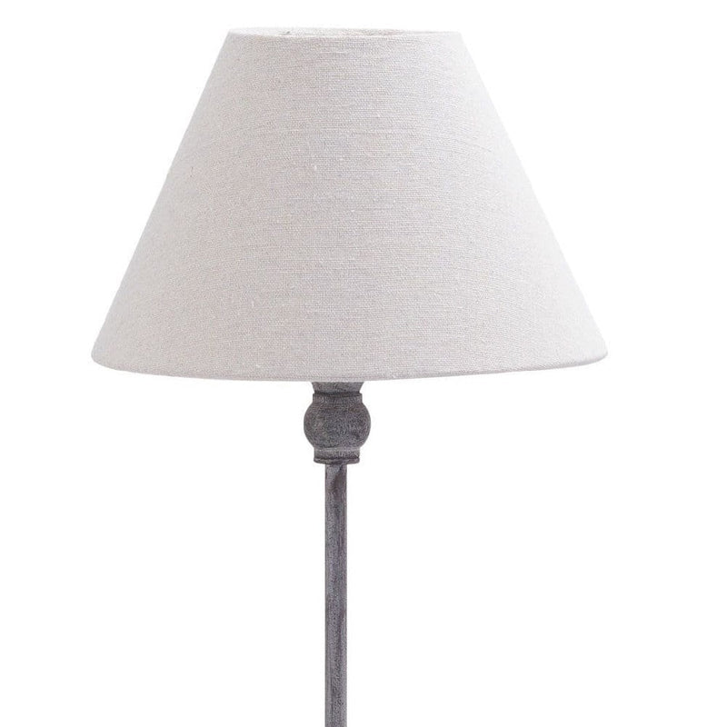 Grey Wash Wood Table Desk Lamp