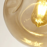 Melted Amber Glass Lava Pendant Light