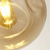 Matt Black & Champagne Glass Retro Bar Pendant Lighting