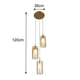 Bronze Champagne Glass Dining Table Light
