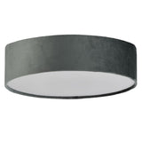 Round Ceiling Gray Fabric Light 38cm