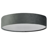 Round Ceiling Gray Fabric Light 50cm