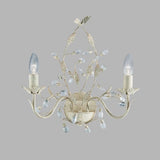 Cream & Gold Vintage Floral Wall Light