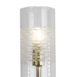 Satin Brass & Etched Glass Bath Room Wall Light