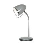 Dark Grey Modern Retro Flexible Dome Head Table Desk Lamp 32cm