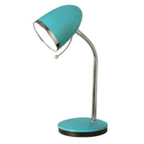 Pale Blue Modern Retro Flexible Dome Head Table Desk Lamp 32cm