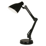 Oaks 3920 TL BK Black Vintage Retro Fully Adjustable Table Desk Lamp 475mm