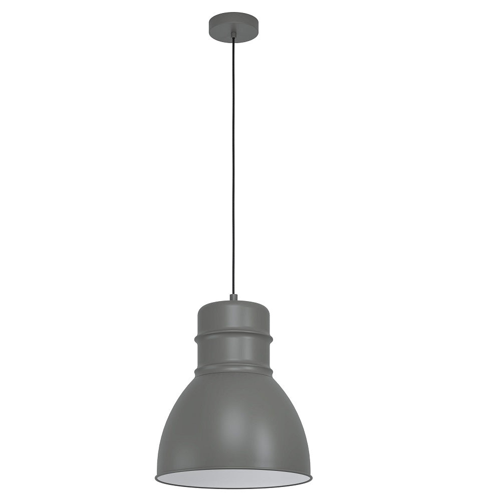 Grey Industrial Dome Pendant Ceiling Light