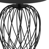 Matt Black Bird Cage Table Desk Light