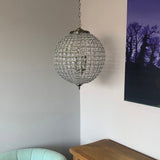 Antique Brass Orb Pendant Light