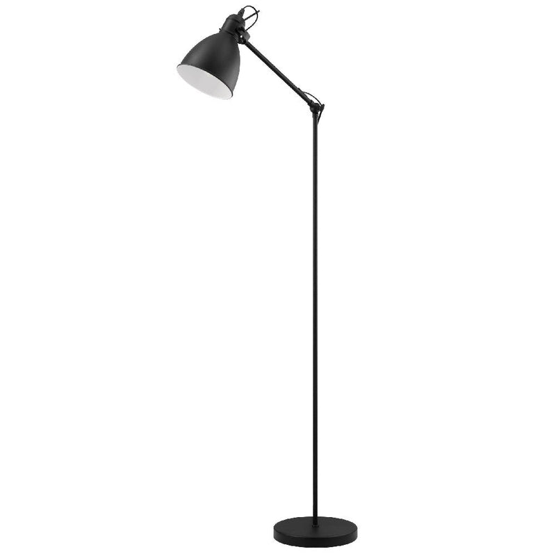 Matt Black Vintage Adjustable Dome Head Floor Lamp