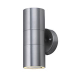 LED Stainless Steel Outdoor 2 Lamp Modern Up & Down Wall Light IP44